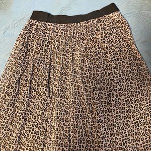 Cheetah Print Midi-Skirt